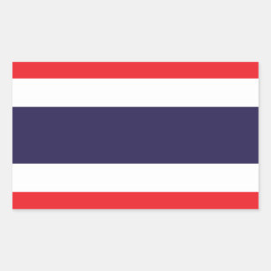 Pegatina Rectangular Bandera Stickers* de Tailandia