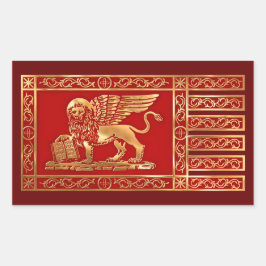 Pegatina Rectangular Bandera veneciana