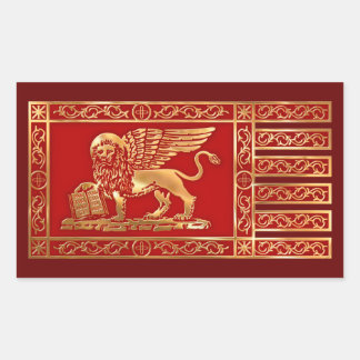 Pegatina Rectangular Bandera veneciana