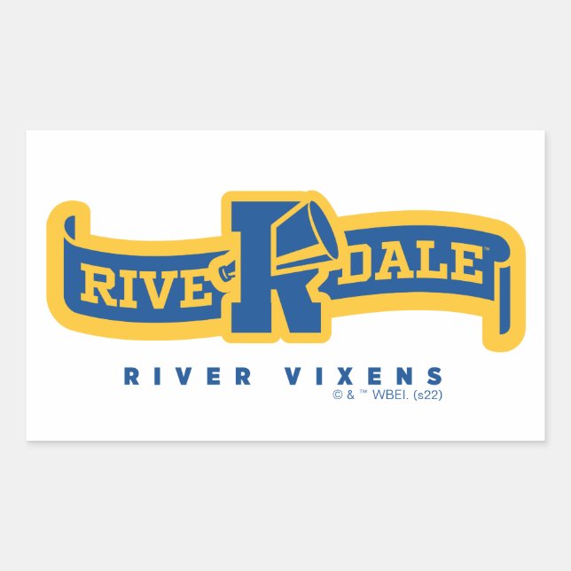 Pegatina Rectangular Banner del río Riverdale Vixens (Anverso)