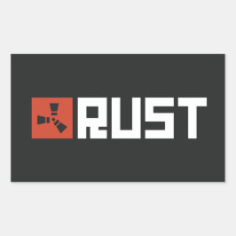 Pegatina Rectangular Banner RUST BRWB