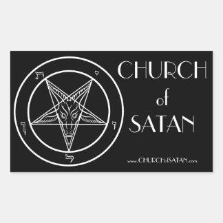 Pegatina Rectangular Baphomet CoS Stickers