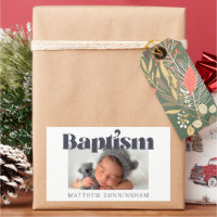 Baptism Modern Bold Simple Foto Gracias