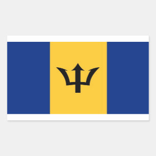 PEGATINA RECTANGULAR BARBADOS