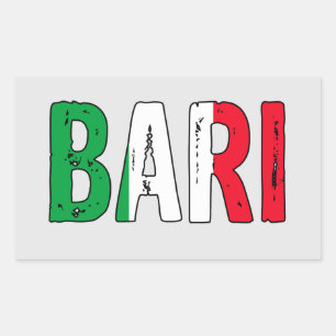 Pegatina Rectangular Bari Italia