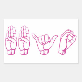 PEGATINA RECTANGULAR BBYO ASL