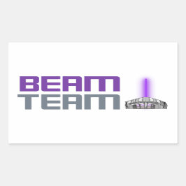 Pegatina Rectangular Beam Team - Sacramento Basketball