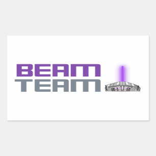 Pegatina Rectangular Beam Team - Sacramento Basketball