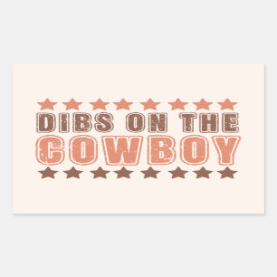 Pegatina Rectangular Bebés En El Vaquero