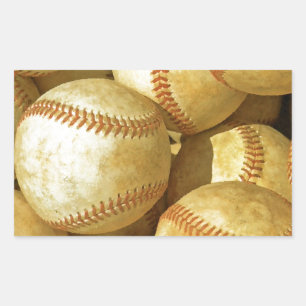 Pegatina Rectangular Béisbol