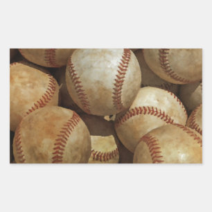 Pegatina Rectangular Béisbol