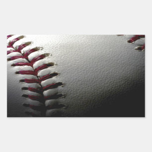 Pegatina Rectangular Béisbol de primer orden