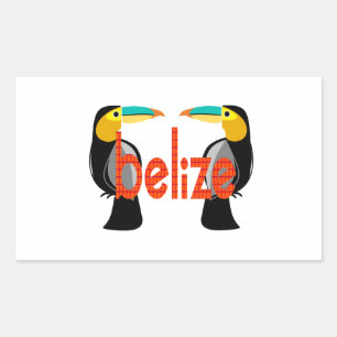 Pegatina Rectangular Belice ahora
