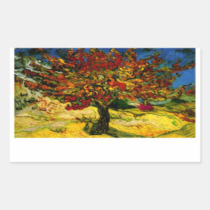 Pegatina Rectangular Bella Artes Mulberry Tree Van Gogh