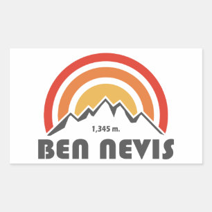 Pegatina Rectangular Ben Nevis
