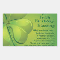 Bendición de cumpleaños irlandesa, celta