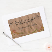 Benjamin Franklin cita Inspiradora "Bolsa vacía"