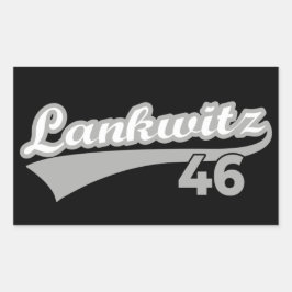 Pegatina Rectangular Berlin Lankwitz 46 Classic City Number