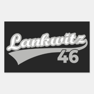 Pegatina Rectangular Berlin Lankwitz 46 Classic City Number