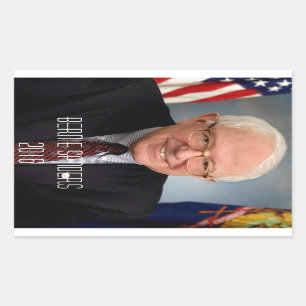 Pegatina Rectangular Bernie Sanders 2016