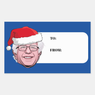 Pegatina Rectangular BERNIE SANDERS Hannukah