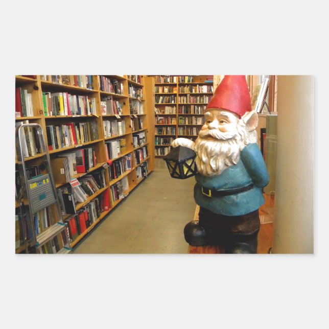 Pegatina Rectangular Biblioteca Gnome I (Anverso)