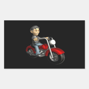 Pegatina Rectangular Bicicleta 9