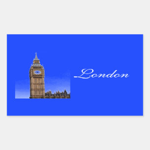 Pegatina Rectangular Big Ben - Londres
