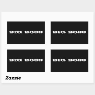 Pegatina Rectangular Big Boss bumpersticker