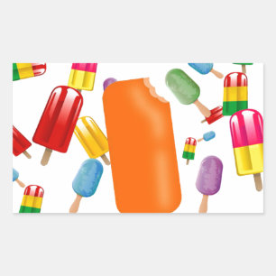 Pegatina Rectangular Big Popsicle Chaos by Ana Lopez