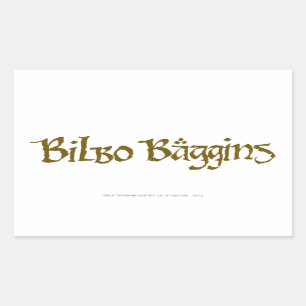 Pegatina Rectangular BILBO BAGGINS™ sólido
