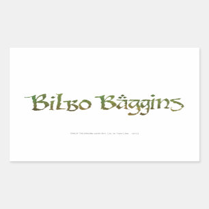 Pegatina Rectangular BILBO BAGGINS™ Texturizado