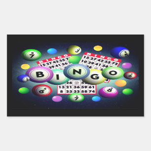 Pegatina Rectangular Bingo