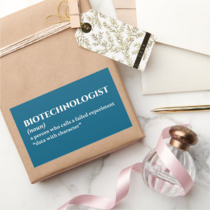Pegatina Rectangular Biotech Lab Scientist - Definición divertida
