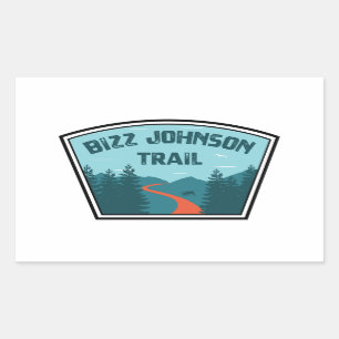 Pegatina Rectangular Bizz Johnson Trail