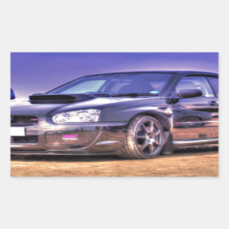 Pegatina Rectangular Black Subaru Impreza WRX STi
