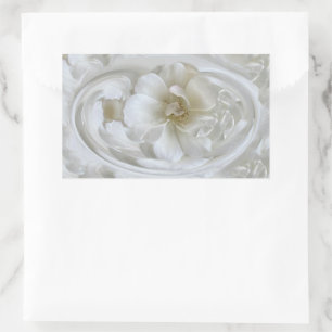 Pegatina Rectangular Blanco marfil