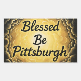 Pegatina Rectangular BlessedBePittsburgh