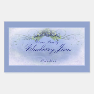 Pegatina Rectangular Blueberry RCL 1