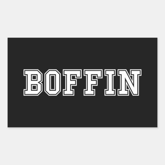 PEGATINA RECTANGULAR BOFFIN (Anverso)