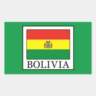 Pegatina Rectangular Bolivia