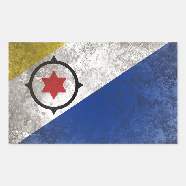 Pegatina Rectangular Bonaire (Anverso)