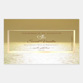 Pegatina Rectangular Bonitas etiquetas de empaquetado de productos del