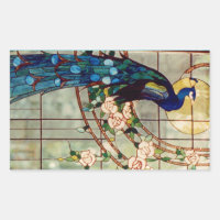 Bonito Peacock de vidrio templado