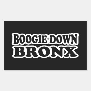 Pegatina Rectangular Boogie Down Bronx, NYC