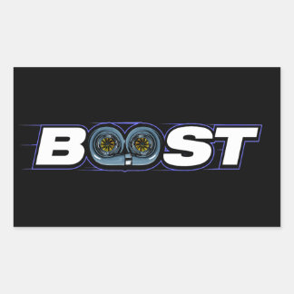 Pegatina Rectangular BOOST Turbo