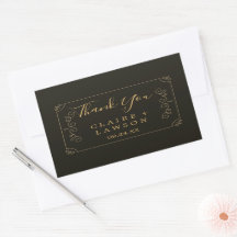 Bordes de marco dorado negro Gracias Clásico