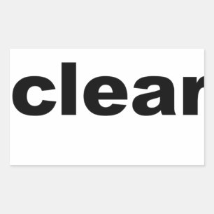 Pegatina Rectangular Borrar texto