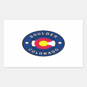 Pegatina Rectangular Boulder Colorado