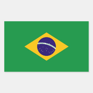 PEGATINA RECTANGULAR BRASIL